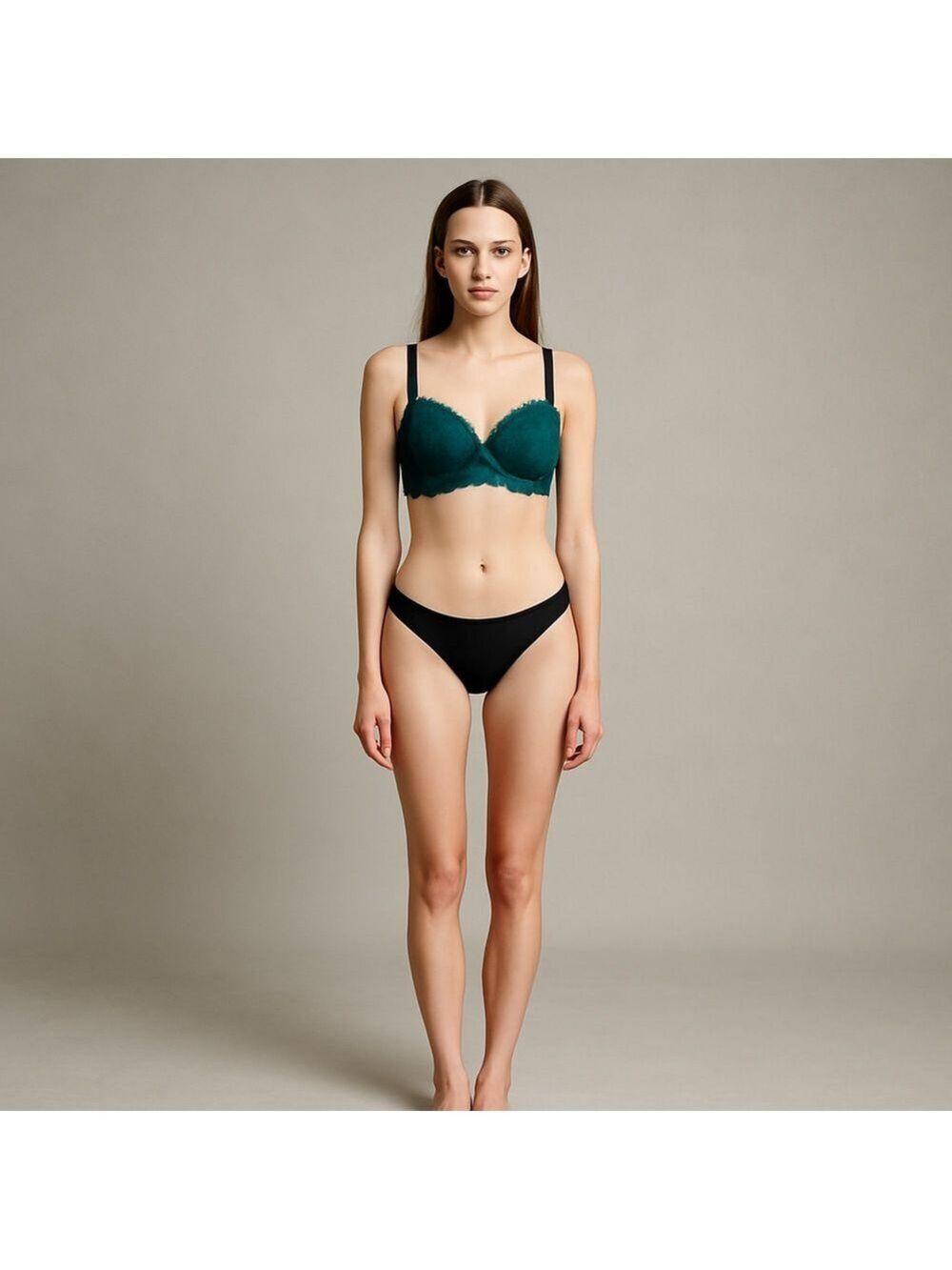 Victoria's Secret Lace Velvet Demi Bra 32DD